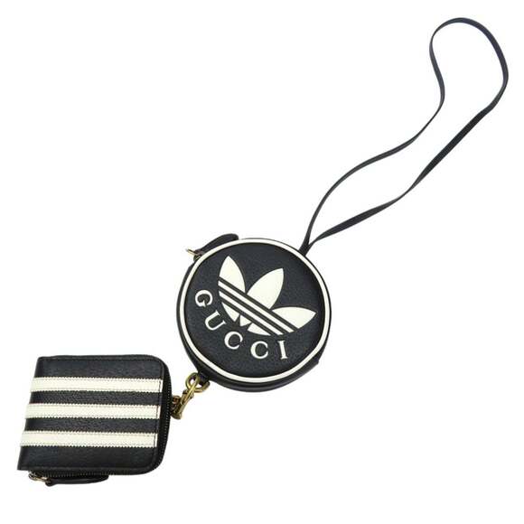 Unused Gucci x adidas Originals Mini Neck Pouch, Multi-Purpose Wallet/Coin Ca... - Picture 7 of 10